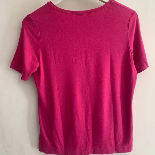 Leonard's pink blouse size M used with signs from washing