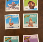 Cheetos Ice Age stickers set of 6 used