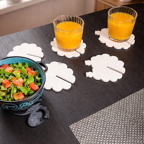 Sheep Coasters set new, 9 pieces, stylish and practical