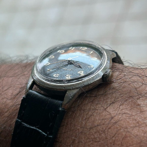 Vintage Majuvy wristwatch wind-up used, 1960s