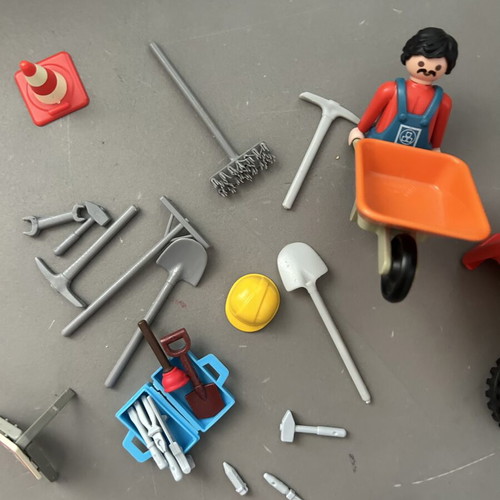 Vintage Playmobil εργοτάξιο με σπάνιο Dumper και αξεσουάρ σαν καινούργιο