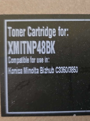 Toner cartridge XMITNP48BK for Konica Minolta Bizhub C3350 C3850 black new