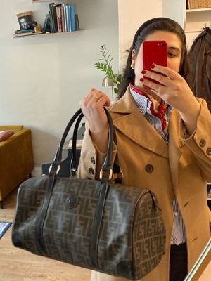 Fendi Boston bauletto zucca