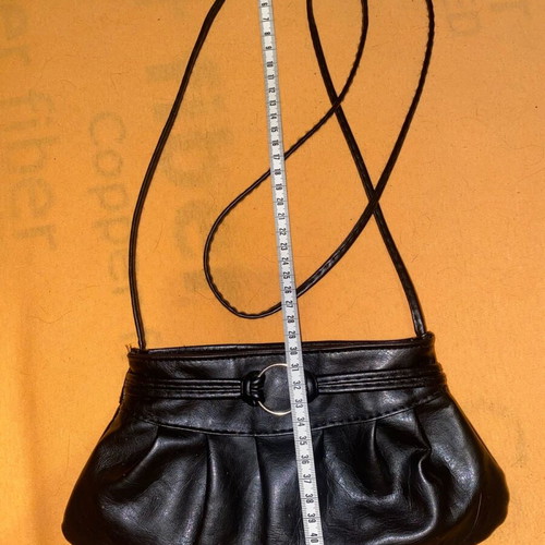 Women's crossbody bag like new, black faux leather
