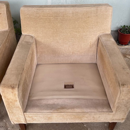 Varagkis armchairs used, set of 2, need reupholstery, no cushions