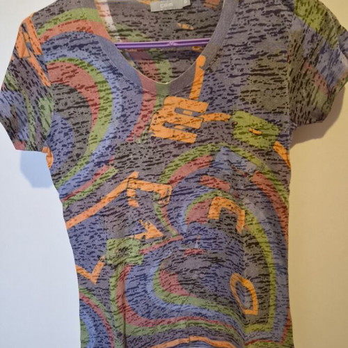 Admiral women's blouses size Small like new, multicolor orange