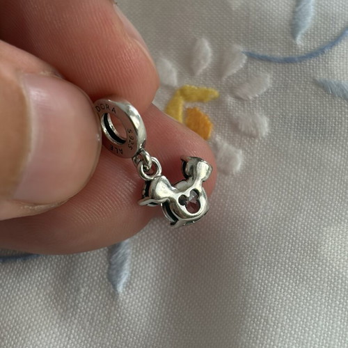 Pandora Mickey Mouse silver charm pendant