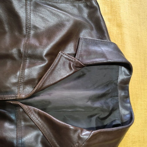 Leather coat Italian XL like new