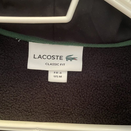 Lacoste jacket medium black new
