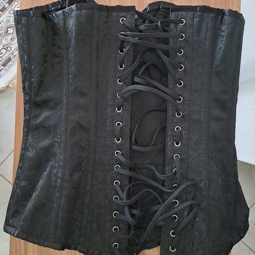Punkrave corset size 28 new, black goth overbust