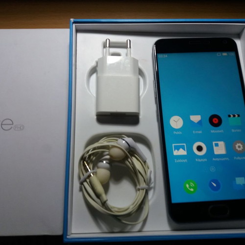 Meizu M2 Note Black μεταχειρισμένο, με κουτί και αξεσουάρ