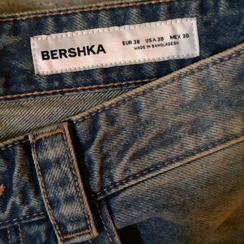 Bershka flare jeans men's blue like new, size 38