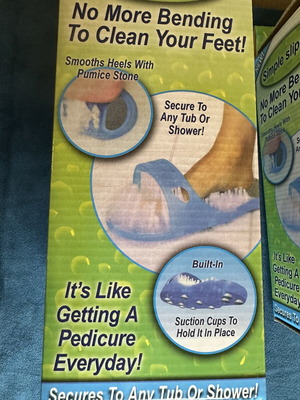 Easy Feet Foot Cleaning and Massage Slipper new with pumice stone