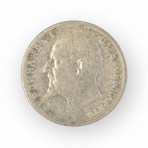 50 Stotinki Coin 1913 Bulgaria used, silver