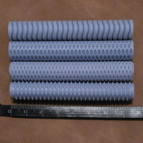 Set of 4 Clay Texture Rollers Tools new, eco resin plastic