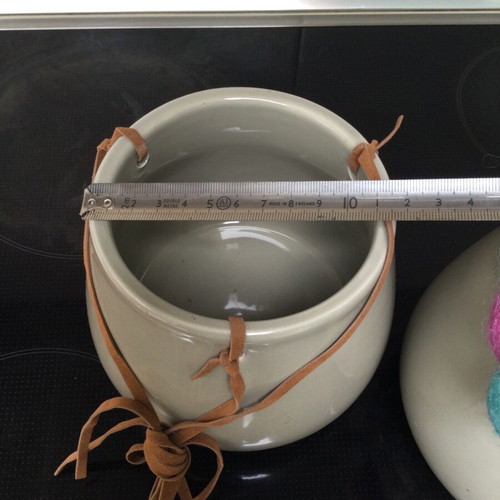 Cash pot set of 2, faience like new