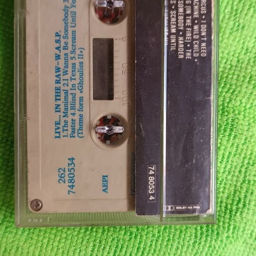 W.A.S.P. Live… In The Raw cassette used, Greek EMI edition