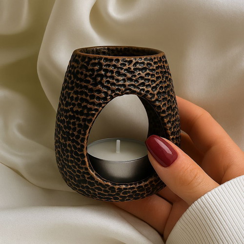 Ceramic Aromatherapy Burner for Wax Melts and Essential Oils New Gift Pack