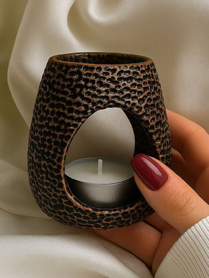Ceramic Aromatherapy Burner for Wax Melts and Essential Oils New Gift Pack