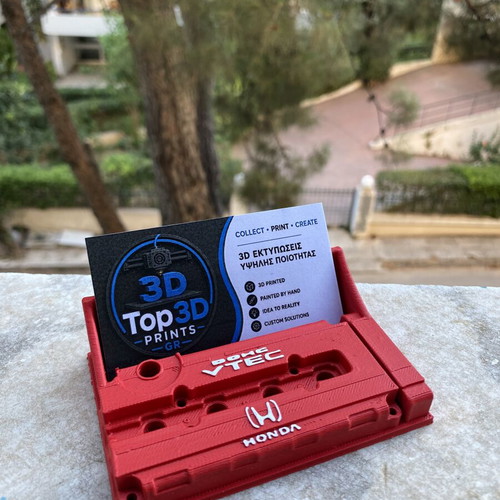 Honda B16 DOHC VTEC Card Holder hand-painted, 3D printed