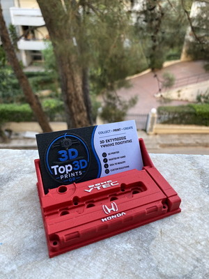 Honda B16 DOHC VTEC Card Holder hand-painted, 3D printed