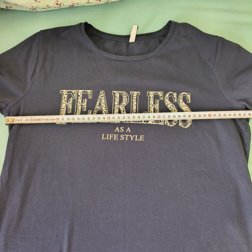 Fearless short sleeve T-shirt, Piaza Italia, dark blue