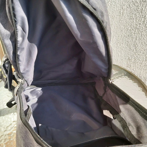 Polo backpack dark grey like new, unisex with scarf
