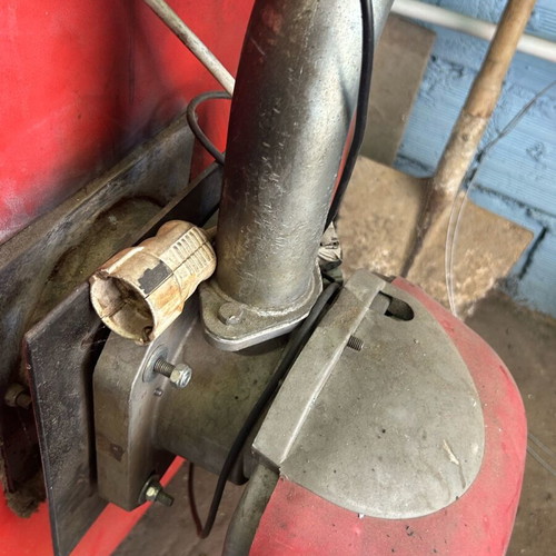Pellet burner used, cast iron in good condition