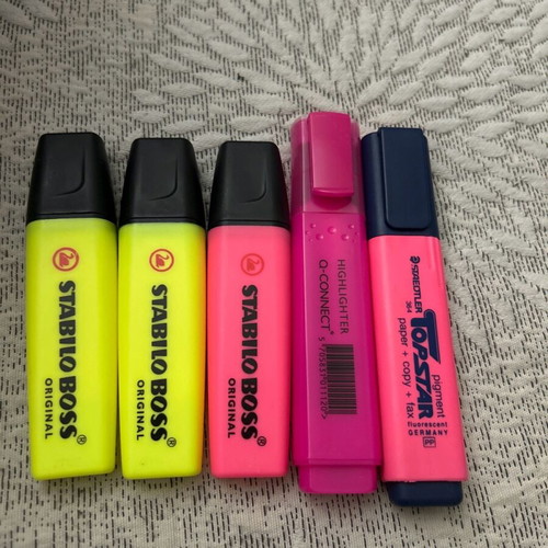 Stabilo and pens new, set of 5+6 pieces