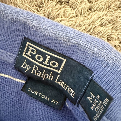 Ralph Lauren polo shirt size M like new, blue and yellow
