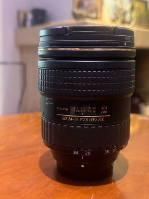 Tokina AT-X 24-70mm f/2.8 PRO FX lens for Nikon like new