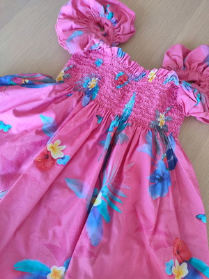 Lapin House Printed Cotton Dress for Girl 6-7 Years Like New