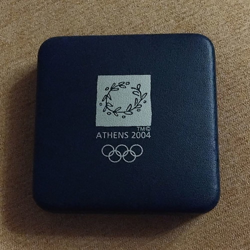 Athens 2004 Olympic Silver 10 Euro Coin Box