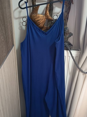 Wide Blue Jumpsuit One Size New