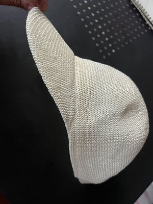 Straw Jockey Hat 100% Paper Straw, white