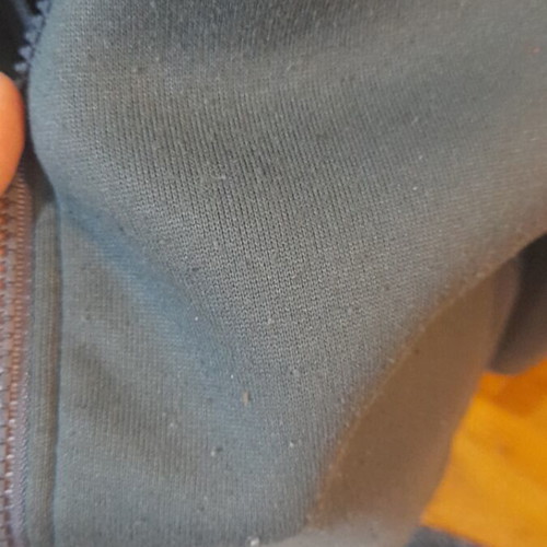 Men's fleece sweatshirt used, green, size M