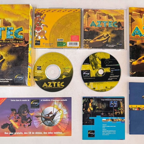 Aztec PC Adventure game like new, French