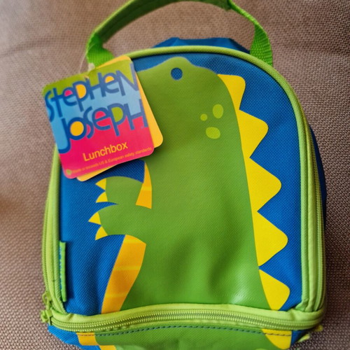 Stephen Joseph Dino insulated lunch bag, new with tag