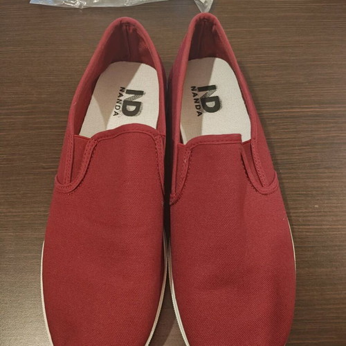 Summer shoes size 45 new, burgundy/red casual