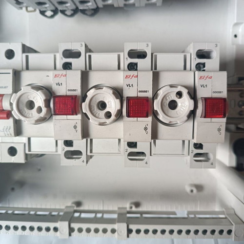 ABB Electrical Distribution Wall Panel three rows 12 elements like new