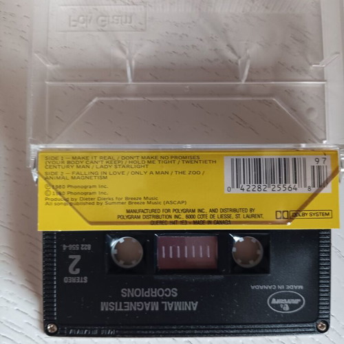 Scorpions Animal Magnetism cassette used, rock