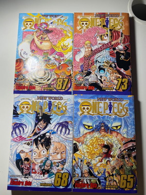 Κόμικς One Piece τεύχη 65, 68, 73, 87 σαν καινούργια