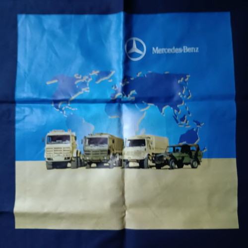 Mercedes Benz collectible blue fabric promotional bag new