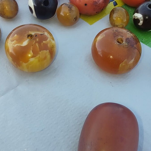 Kachraman Amber Faturan Coral Beads like new, mixed set