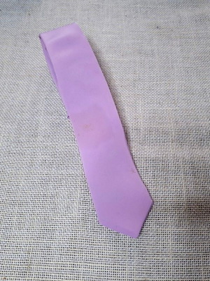 Basile tie used, handmade, lilac color