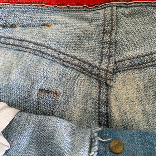 Vintage Dolce & Gabbana blue jeans used, made in Italy