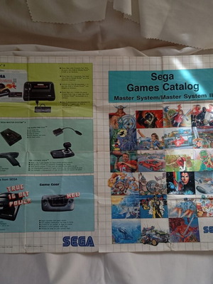 Sega Games Catalog used, Master System I & II vintage 1990-91