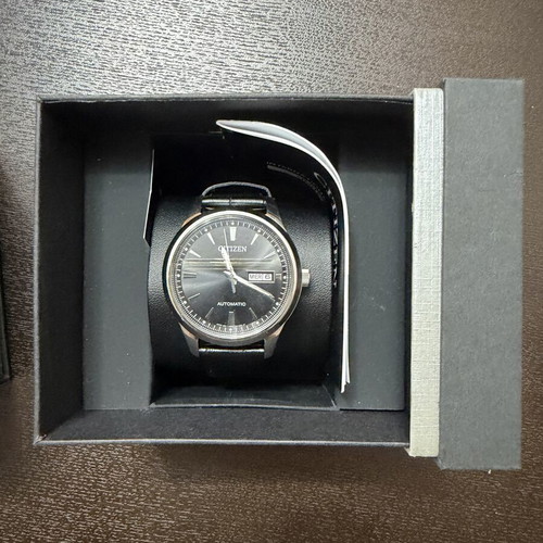 Citizen Automatic Watch NY4058-01E new, black and silver