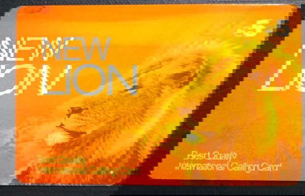 NEW LION , BEST QUALITY INTERNATIONAL CALL CARD ,BN TELECOM