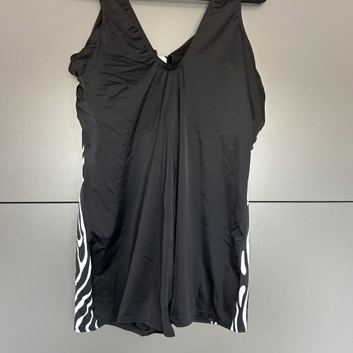 Black One-Piece Swimsuit Size 56 New